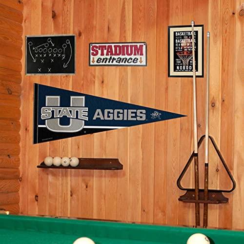 College Flags & Banners Co. Utah State Aggies Pennant Full Size Felt - 757 Sports Collectibles