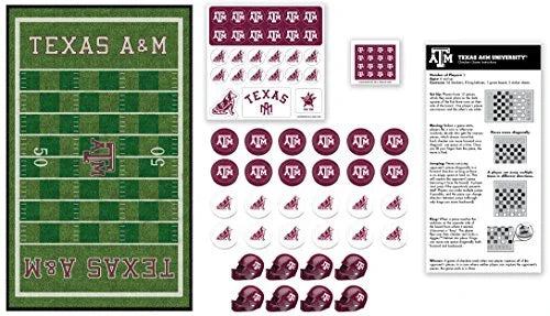 MasterPieces Collegiate Texas A&M Checkers Game, Multi, Model:41543 - 757 Sports Collectibles