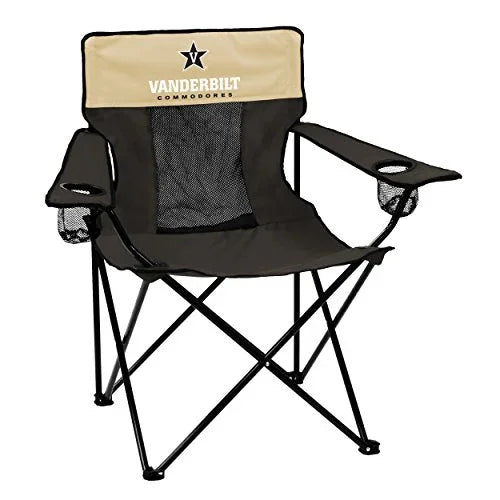 logobrands Officially Licensed NCAA Unisex Elite Chair, One Size,Vanderbilt Commodores - 757 Sports Collectibles