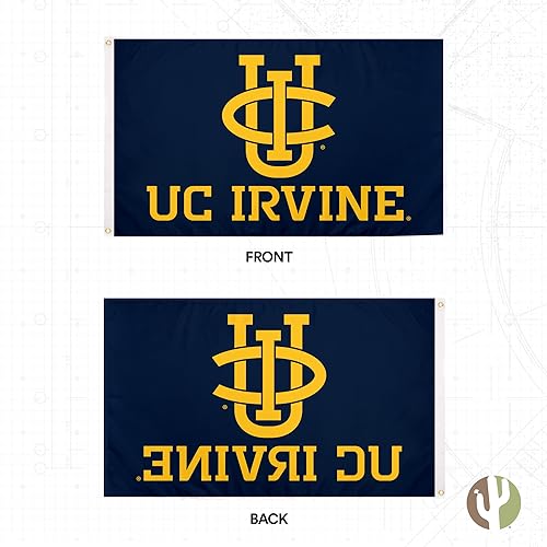 Desert Cactus University of California Irvine Flag Flags Banners 100% Polyester Indoor Outdoor 3x5 (Style 2a) - 757 Sports Collectibles