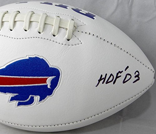 Joe Delamielleure Autographed Buffalo Bills Logo Football W/HOF- The Jersey Source Auth - 757 Sports Collectibles