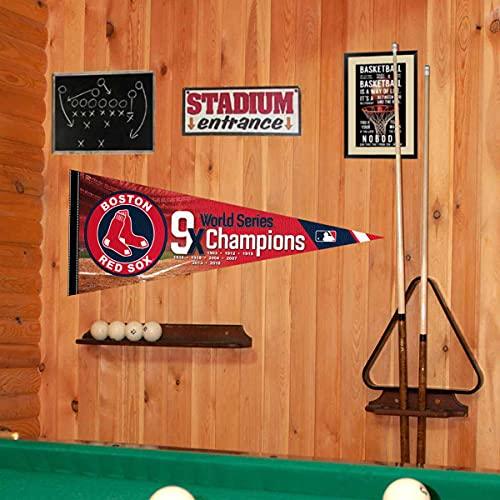 WinCraft Red Sox 9 Time Champions Pennant Flag - 757 Sports Collectibles