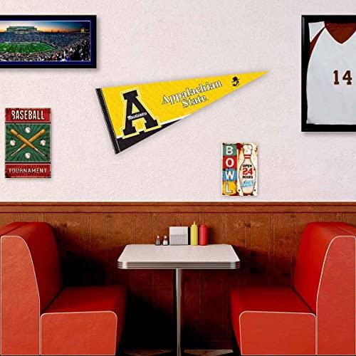 College Flags & Banners Co. App State Mountaineers Pennant and 12" X 30" Banner - 757 Sports Collectibles