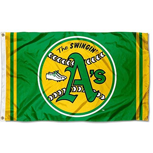 WinCraft Oakland Athletics Retro Vintage Logo Flag and Banner - 757 Sports Collectibles