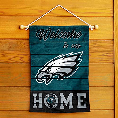 WinCraft Philadelphia Eagles Welcome Home Decorative Garden Flag Double Sided Banner - 757 Sports Collectibles