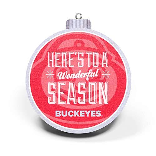 YouTheFan NCAA Ohio State Buckeyes 3D Logo Series Ornament, team colors - 757 Sports Collectibles