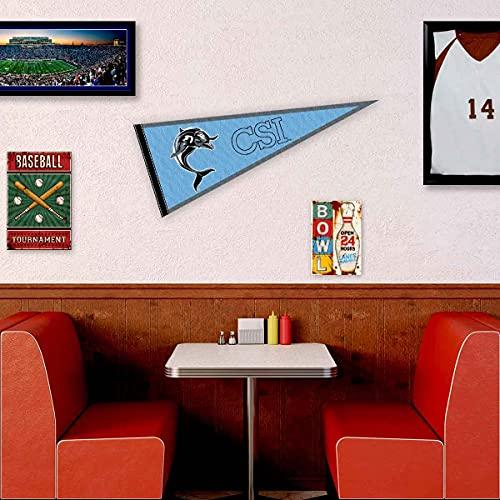 College Flags & Banners Co. Staten Island Dolphins Pennant - 757 Sports Collectibles