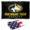College Flags & Banners Co. Michigan Tech University Flag and USA 3x5 Flag Set - 757 Sports Collectibles