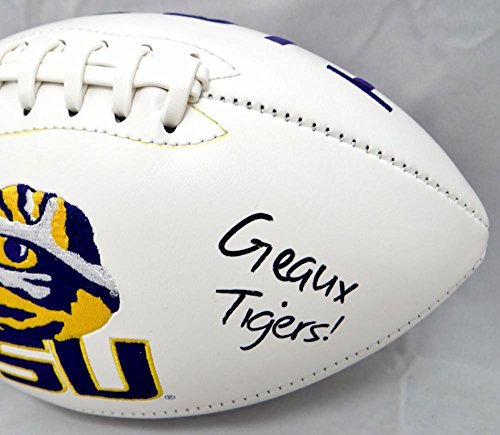 Brad Wing Autographed LSU Tigers Logo Football W/ Geaux Tigers- JSA W Auth - 757 Sports Collectibles