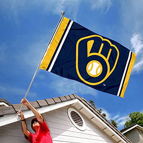WinCraft Milwaukee Brewers 3x5 Foot Grommet Flag - 757 Sports Collectibles