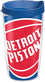 Tervis Made in USA Double Walled NBA Detroit Pistons Insulated Tumbler Cup Keeps Drinks Cold & Hot, 16oz, Colossal - 757 Sports Collectibles