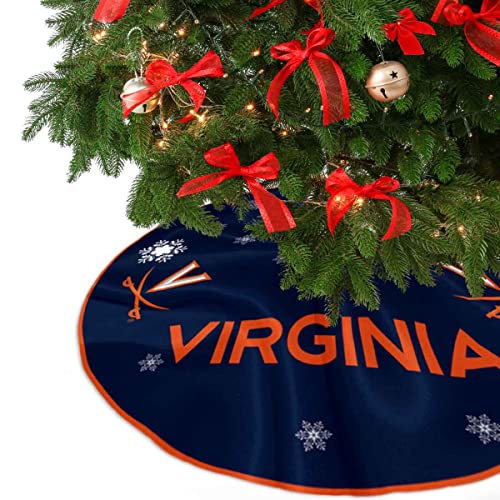 Virginia Cavaliers Christmas Tree Skirt Large Xmas Tree Collar Ornament - 757 Sports Collectibles