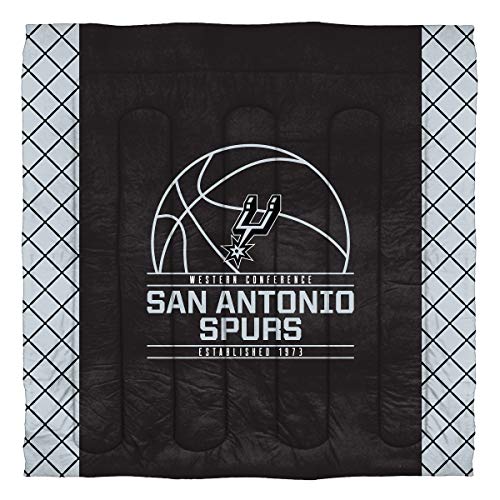 NORTHWEST NBA San Antonio Spurs Comforter and Sham Set, Full/Queen, Reverse Slam - 757 Sports Collectibles