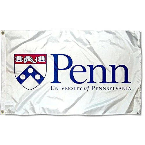 College Flags & Banners Co. Penn Quakers White Flag - 757 Sports Collectibles