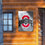 College Flags & Banners Co. Ohio State Buckeyes Gray New Logo Two Sided and Double Sided House Flag - 757 Sports Collectibles