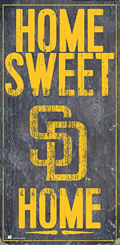 Fan Creations MLB San Diego Padres Unisex San Diego Padres Home Sweet Home Sign, Team Color, 6 x 12 (M0653-Padres) - 757 Sports Collectibles