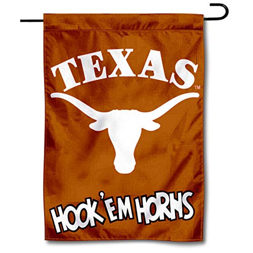 College Flags & Banners Co. Texas Longhorns Hook'em Horns Garden Flag - 757 Sports Collectibles