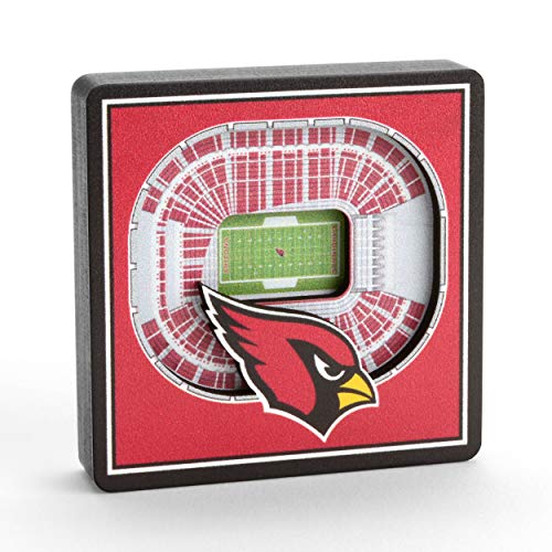 YouTheFan NFL Arizona Cardinals - State Farm Stadium 3D StadiumView Magnet3D StadiumView Magnet, Team Colors, Small (8493243) - 757 Sports Collectibles