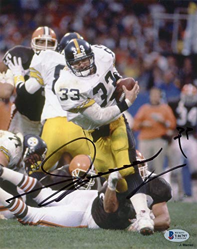 Merril Hoge Autographed Pittsburgh Steelers 8x10 Photo - BAS COA (Black Ink) - 757 Sports Collectibles