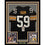 Framed Autographed/Signed Jack Ham"HOF 88" 33x42 Pittsburgh Steelers Black Football Jersey JSA COA