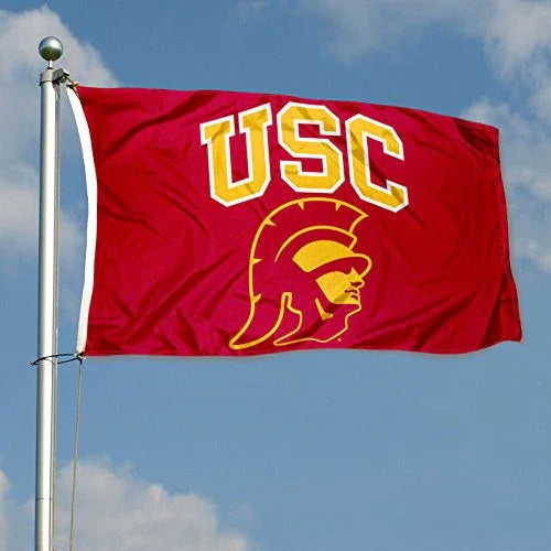 College Flags & Banners Co. USC Trojans Trojan Head Flag - 757 Sports Collectibles