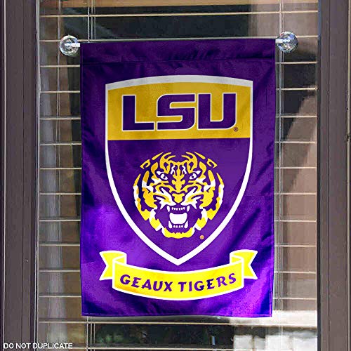 College Flags & Banners Co. Louisiana State LSU Tigers Shield Garden Flag - 757 Sports Collectibles