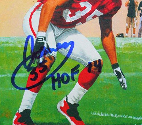 Aeneas Williams Signed Arizona Cardinals Goal Line Art Card W/HOF- Beckett Witness Auth - 757 Sports Collectibles