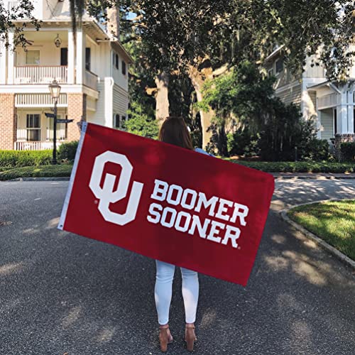 Desert Cactus University of Oklahoma Flag Sooners Flags Banners 100% Polyester Indoor Outdoor 3x5 (Style D) - 757 Sports Collectibles