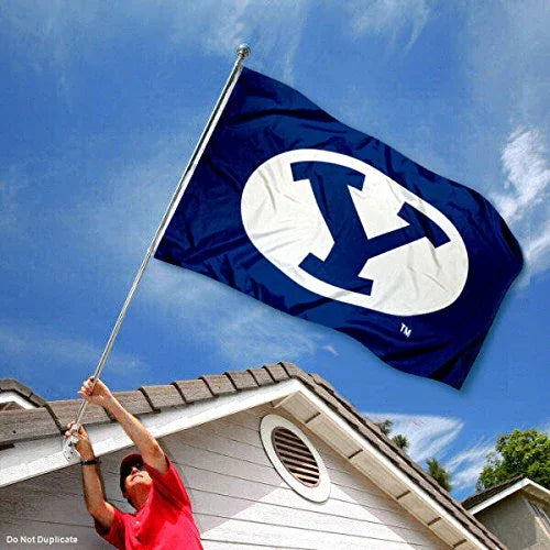 BYU Brigham Young University Large College Flag - 757 Sports Collectibles