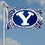 College Flags & Banners Co. Brigham Young Cougars Samoan Pattern Flag - 757 Sports Collectibles