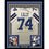 Framed Autographed/Signed Bob Lilly"HOF 80" 33x42 Dallas Cowboys White Football Jersey JSA COA