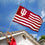 College Flags & Banners Co. Indiana Hoosiers Stars and Stripes Nation Flag - 757 Sports Collectibles