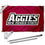 New Mexico State University Polyester Flag and Pole Bracket Mount Bundle - 757 Sports Collectibles