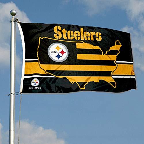 WinCraft Pittsburgh Steelers Nation USA American Country 3x5 Flag - 757 Sports Collectibles