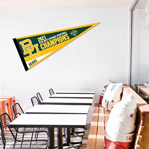 College Flags & Banners Co. Baylor BU Bears Basketball 2021 National Champions Pennant Flag - 757 Sports Collectibles