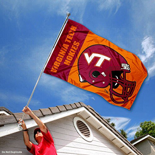 VA Tech Hokies Large Football Helmet 3x5 College Flag - 757 Sports Collectibles