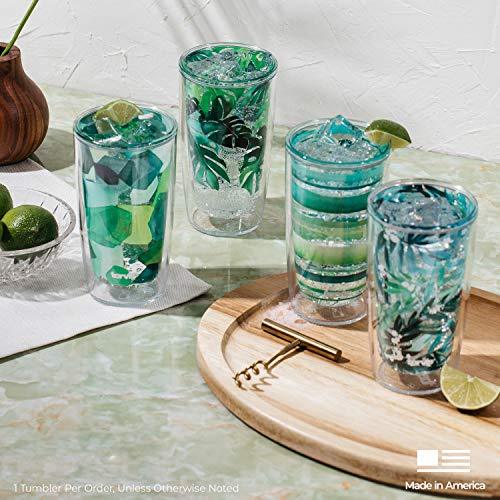 Tervis Made in USA Double Walled Kelly Ventura Insulated Tumbler Cup Keeps Drinks Cold & Hot, 16oz 4pk, Blue Collection - 757 Sports Collectibles