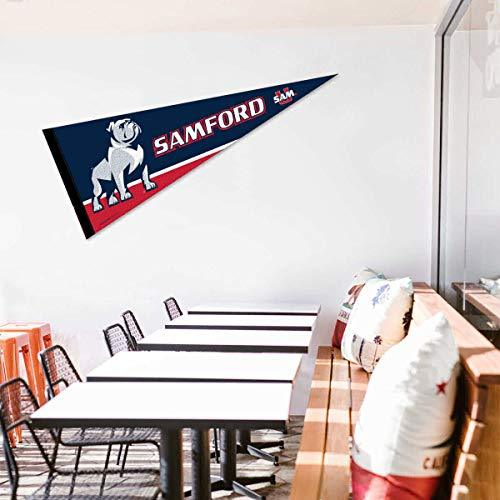College Flags & Banners Co. Samford Bulldogs Pennant Full Size Felt - 757 Sports Collectibles