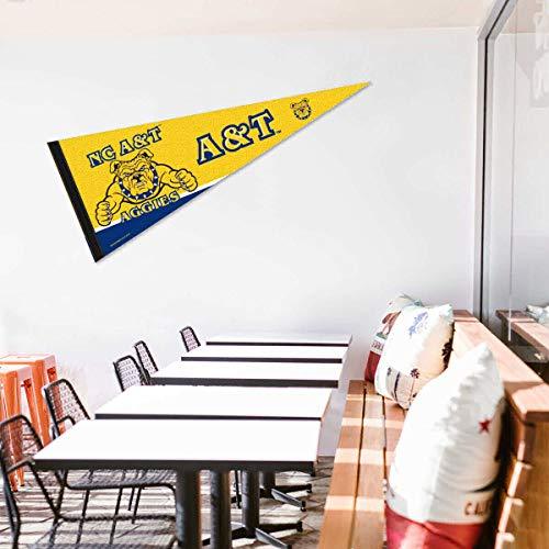 College Flags & Banners Co. North Carolina A&T Pennant Full Size Felt - 757 Sports Collectibles