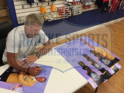 Brett Favre Autographed/Signed Green Bay Packers Hall of Fame Speech 16x20 Photo with "HOF 16" Inscription - 757 Sports Collectibles