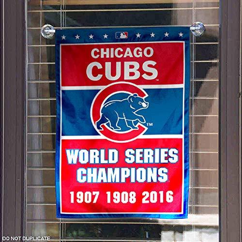 WinCraft Chicago Baseball Team 3-Time Champions Double Sided Garden Flag - 757 Sports Collectibles