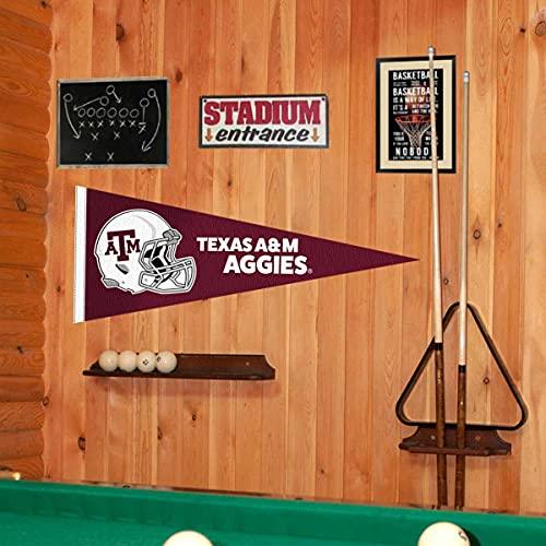 College Flags & Banners Co. Texas A&M Football Helmet Pennant - 757 Sports Collectibles