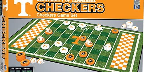 MasterPieces NCAA Tennessee Volunteers Checkers Board Game , 13" x 21" - 757 Sports Collectibles