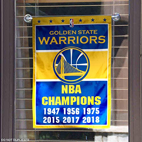 WinCraft Golden State Warriors 6 Time Champions Double Sided Garden Flag - 757 Sports Collectibles
