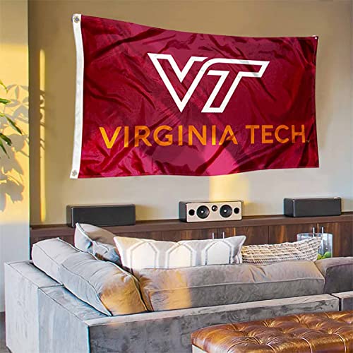 Virginia Tech Hokies Flying VT Banner and Tapestry Wall Tack Pads - 757 Sports Collectibles