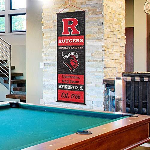 Rutgers Scarlet Knights Banner and Scroll Sign - 757 Sports Collectibles