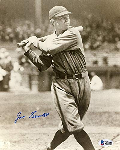 Joe Sewell Autographed Cleveland Indians 8x10 Photo - BAS COA (Batting) - 757 Sports Collectibles