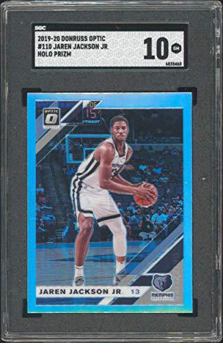 Grizzlies Jaren Jackson Jr 2019 Donruss Optic #110 Holo Prizm Card Grade 10 SGC - 757 Sports Collectibles