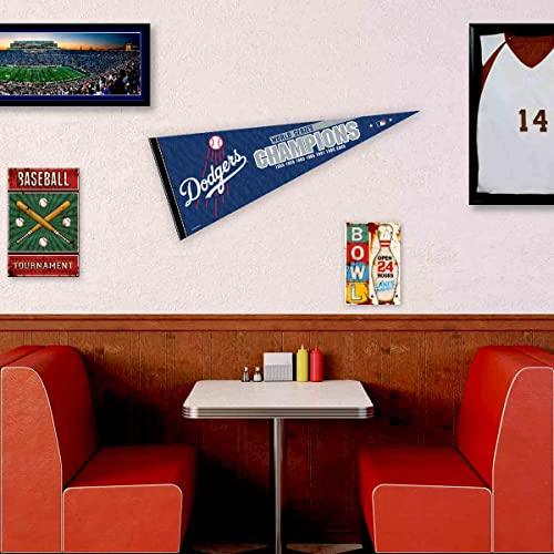 WinCraft Dodgers 7 Time Champions Pennant Flag - 757 Sports Collectibles