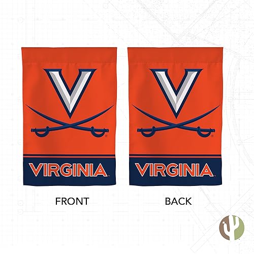 University of Virginia Garden Flag Cavaliers UVA Wahoos Banner 100% Polyester (Design B) - 757 Sports Collectibles